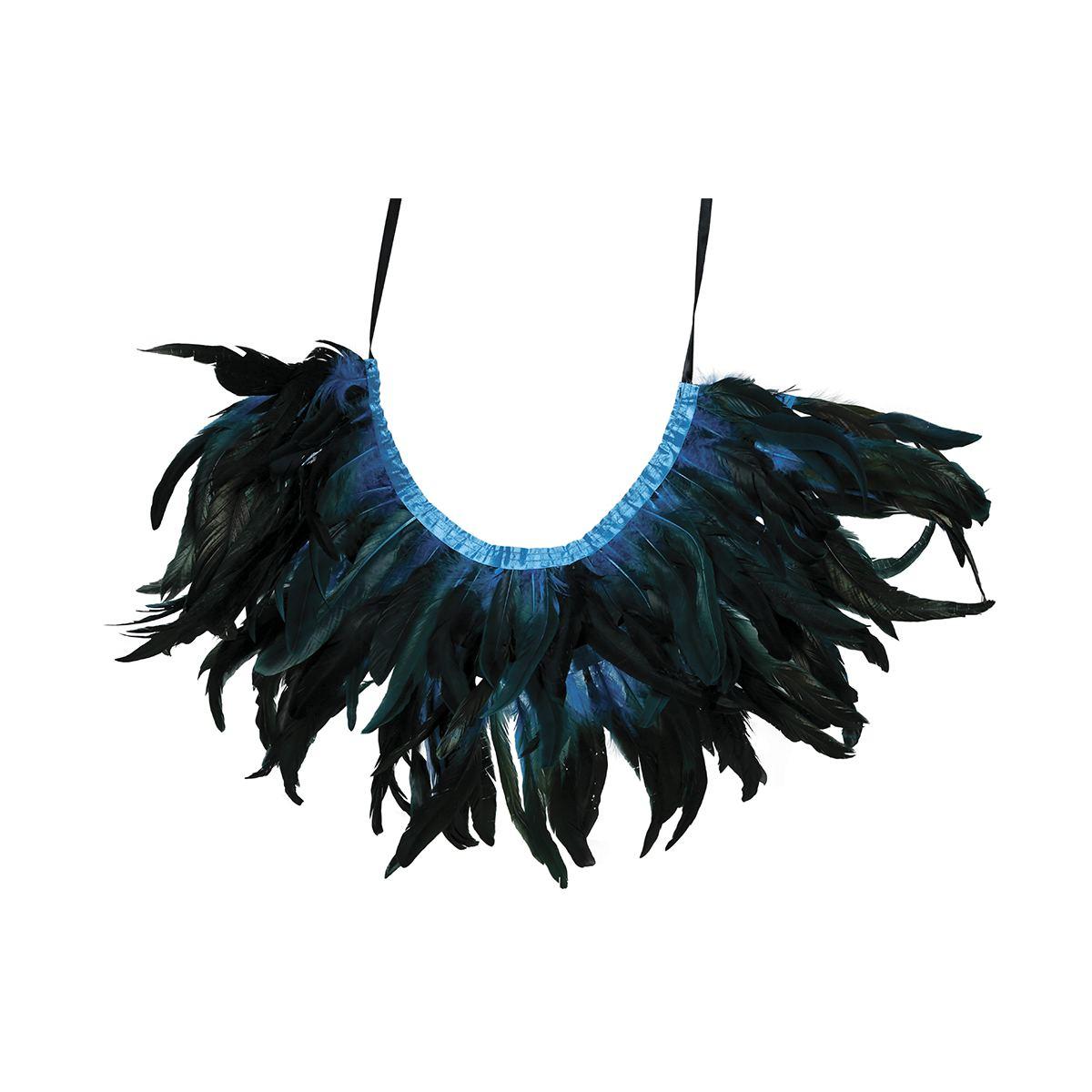 Coprispalle piume blu