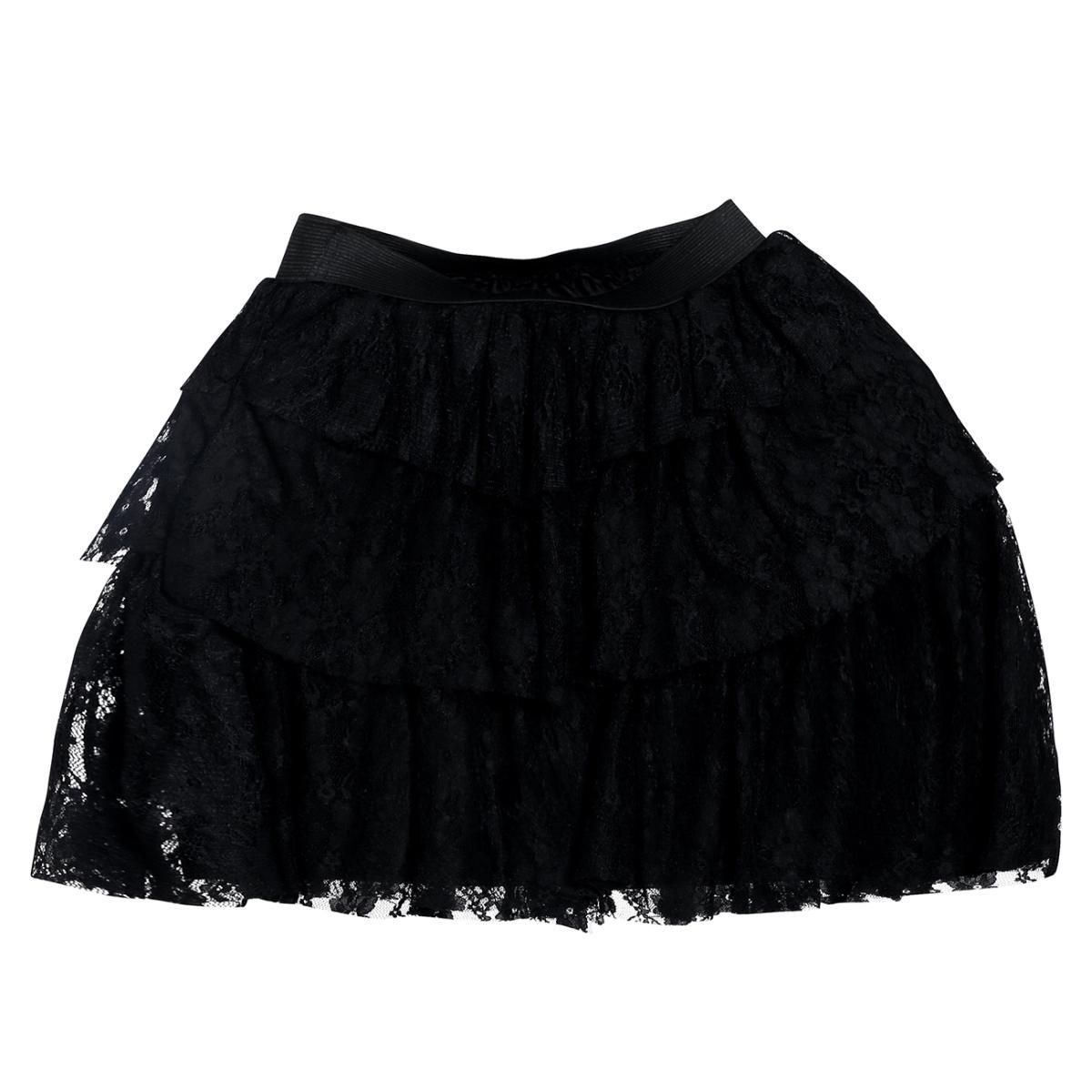 Gonna pizzo nera
