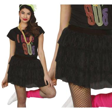 Gonna pizzo nera