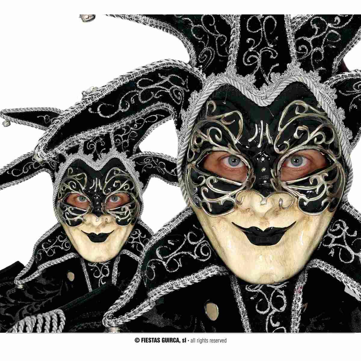 Maschera viso veneziana campanelli