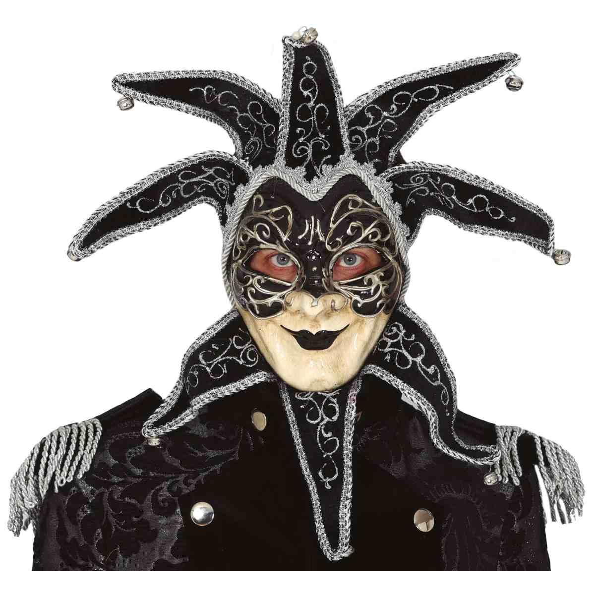 Maschera viso veneziana campanelli