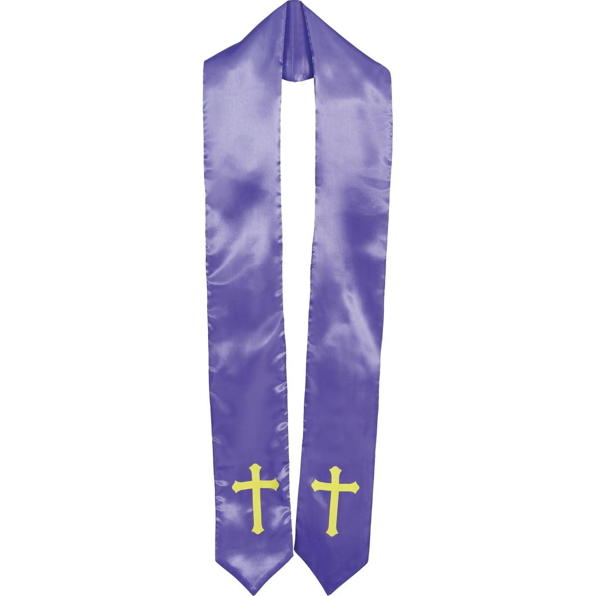 Stola prete tessuto viola
