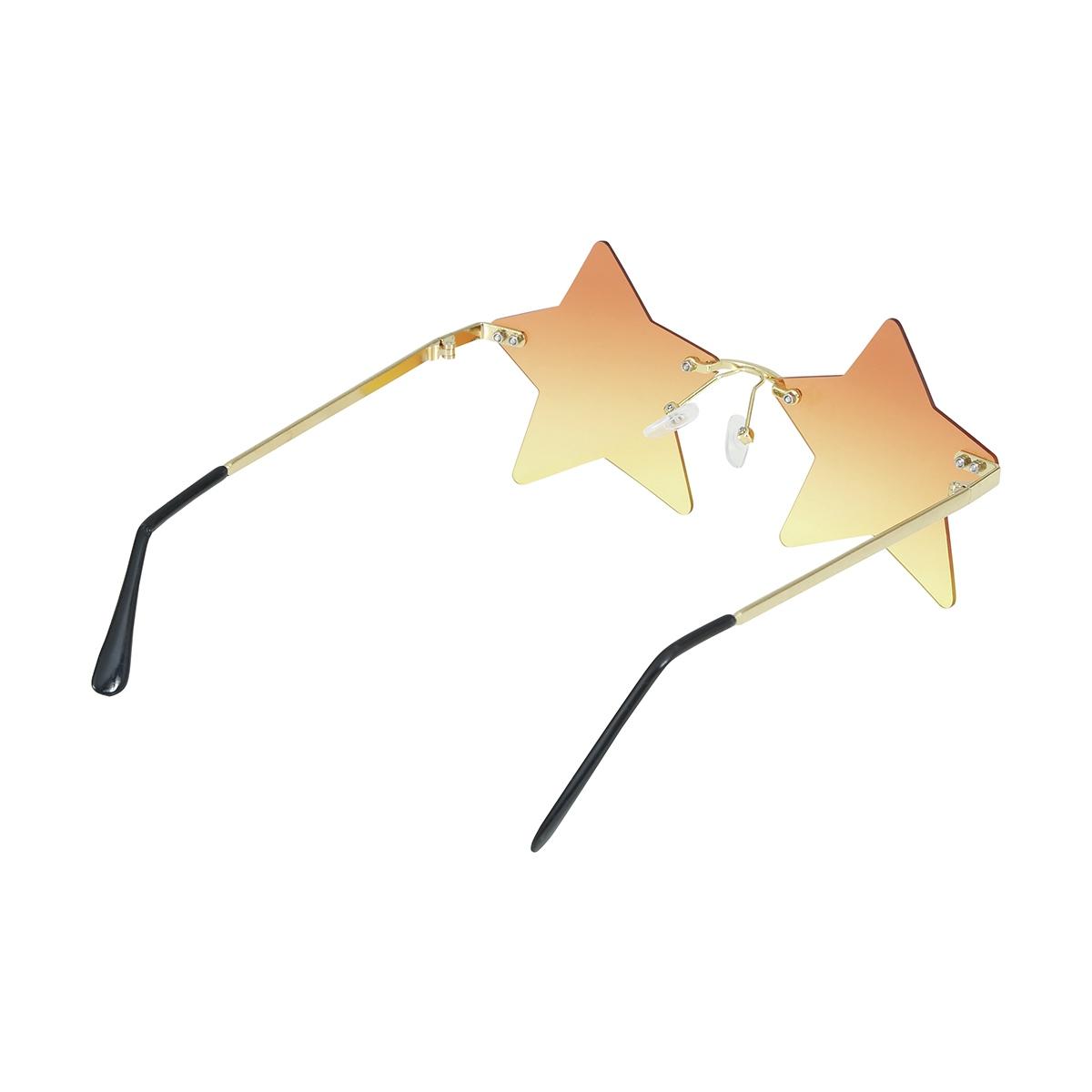 Occhiali stella arancione