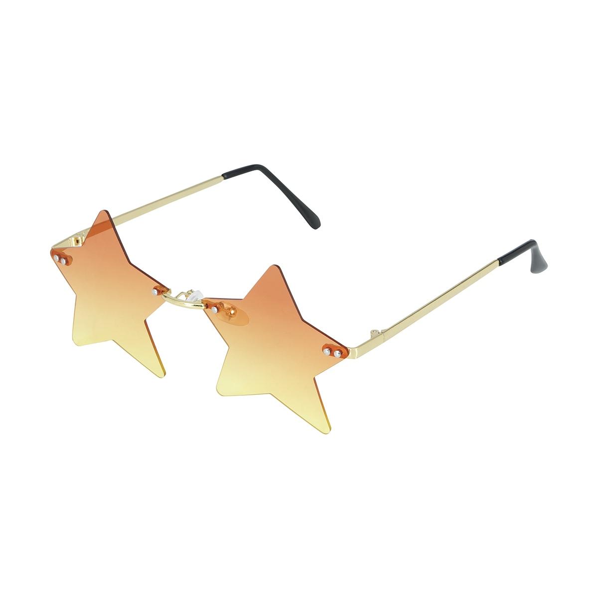 Occhiali stella arancione