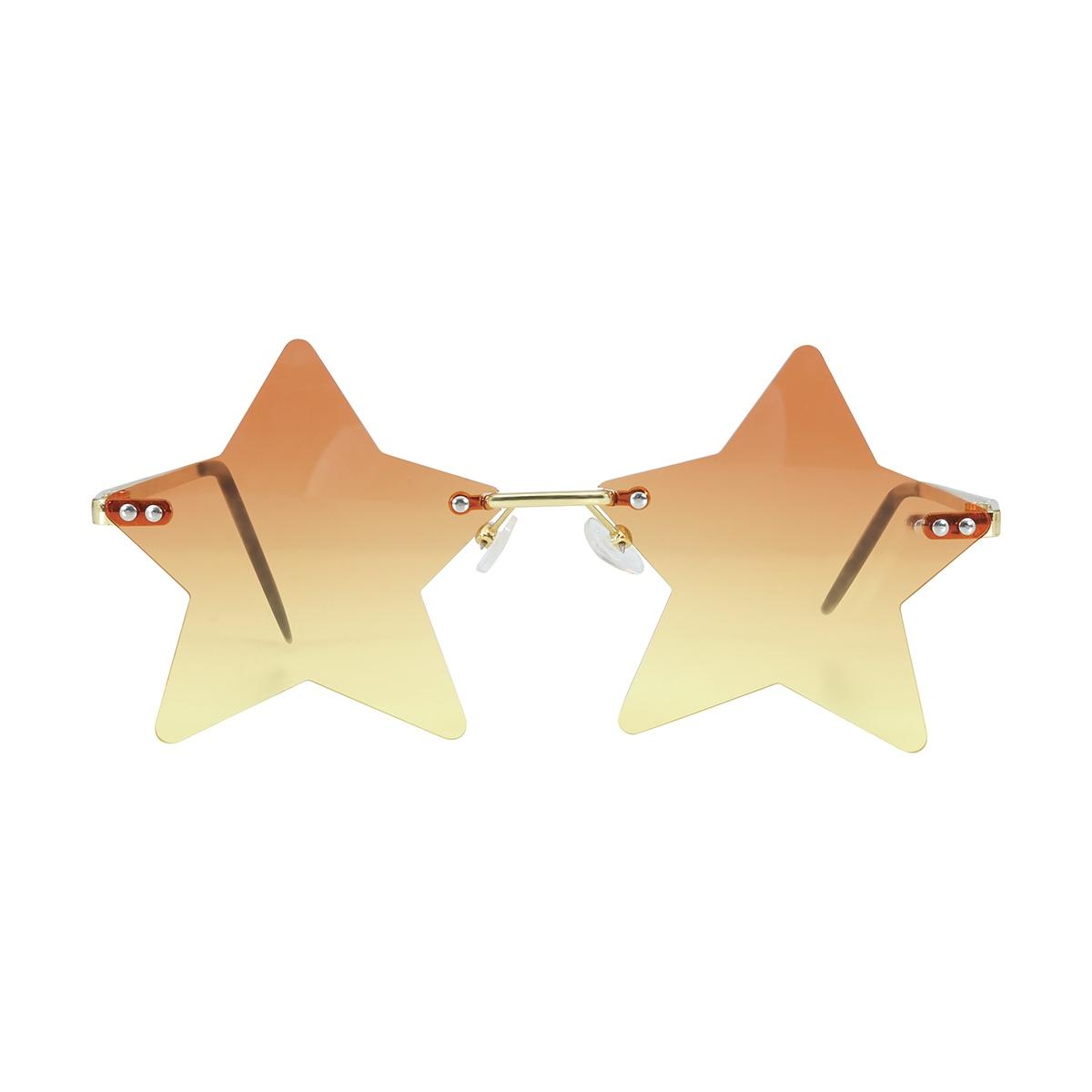 Occhiali stella arancione