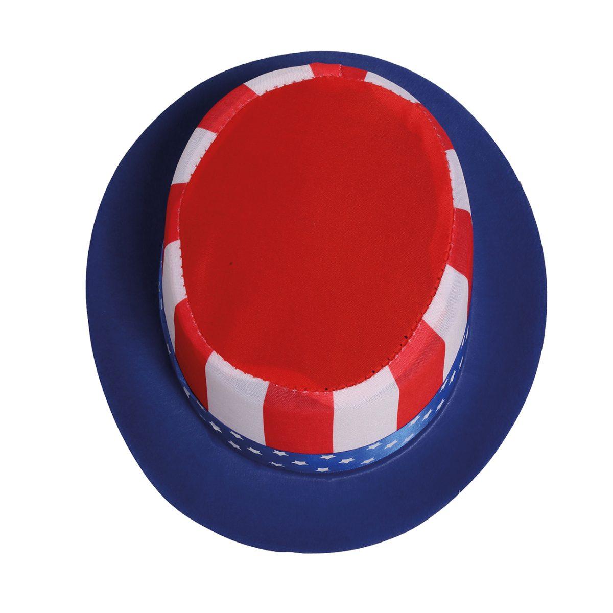 Cappello cilindro bandiera america