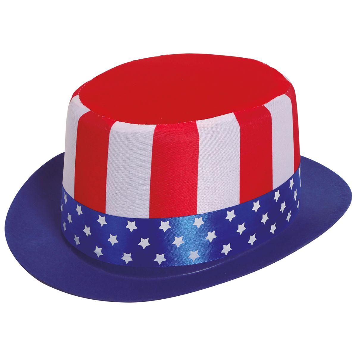 Cappello cilindro bandiera america