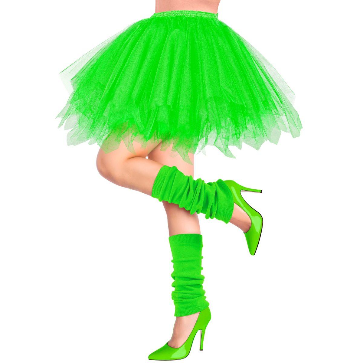 Gonna verde fluorescente