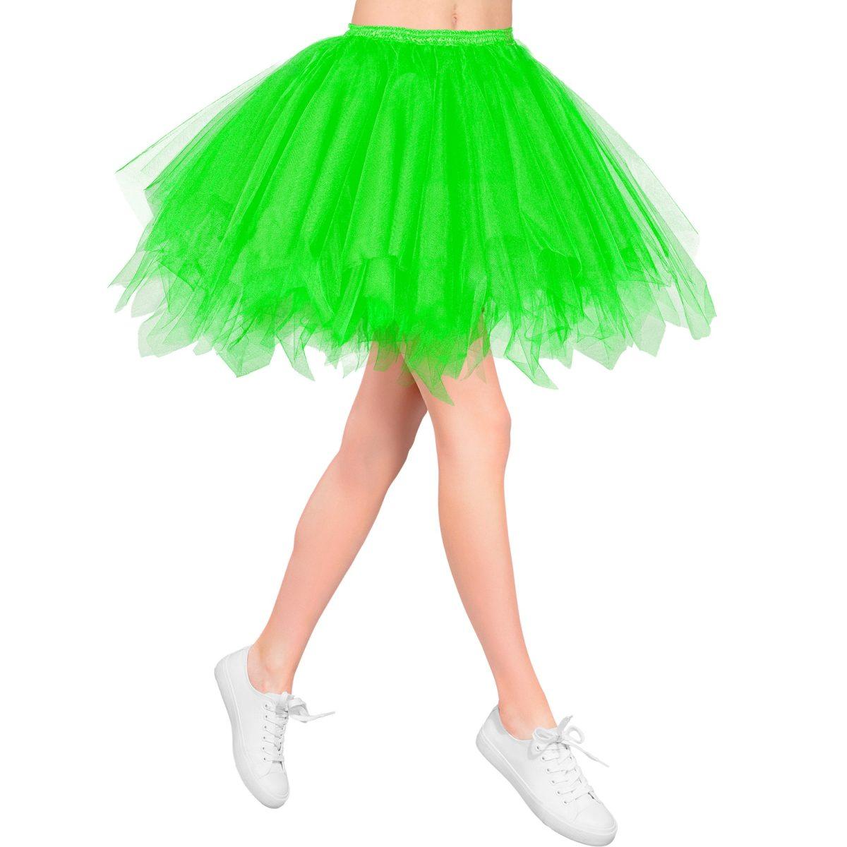 Gonna verde fluorescente