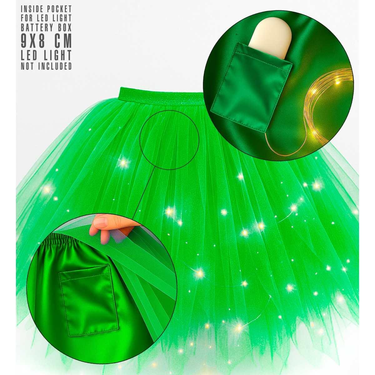 Gonna verde fluorescente