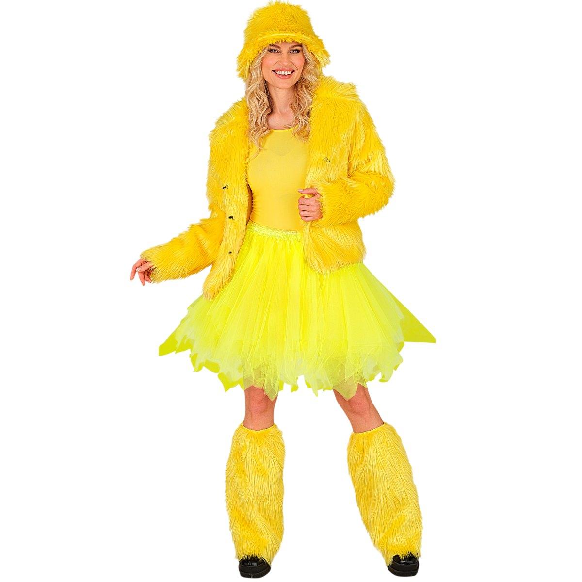 Gonna giallo fluorescente