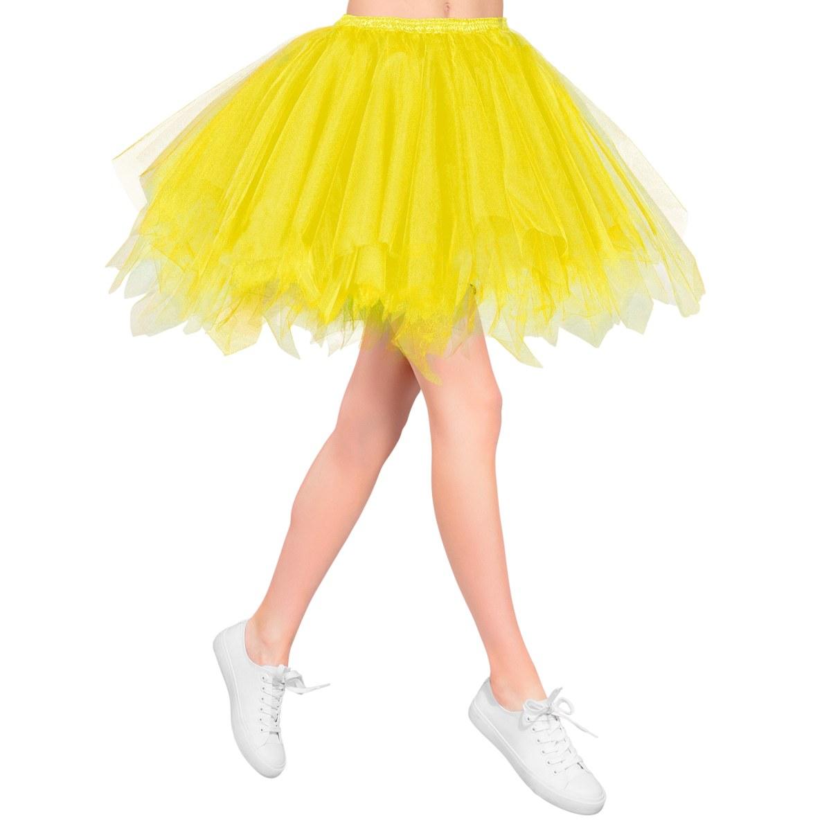 Gonna giallo fluorescente
