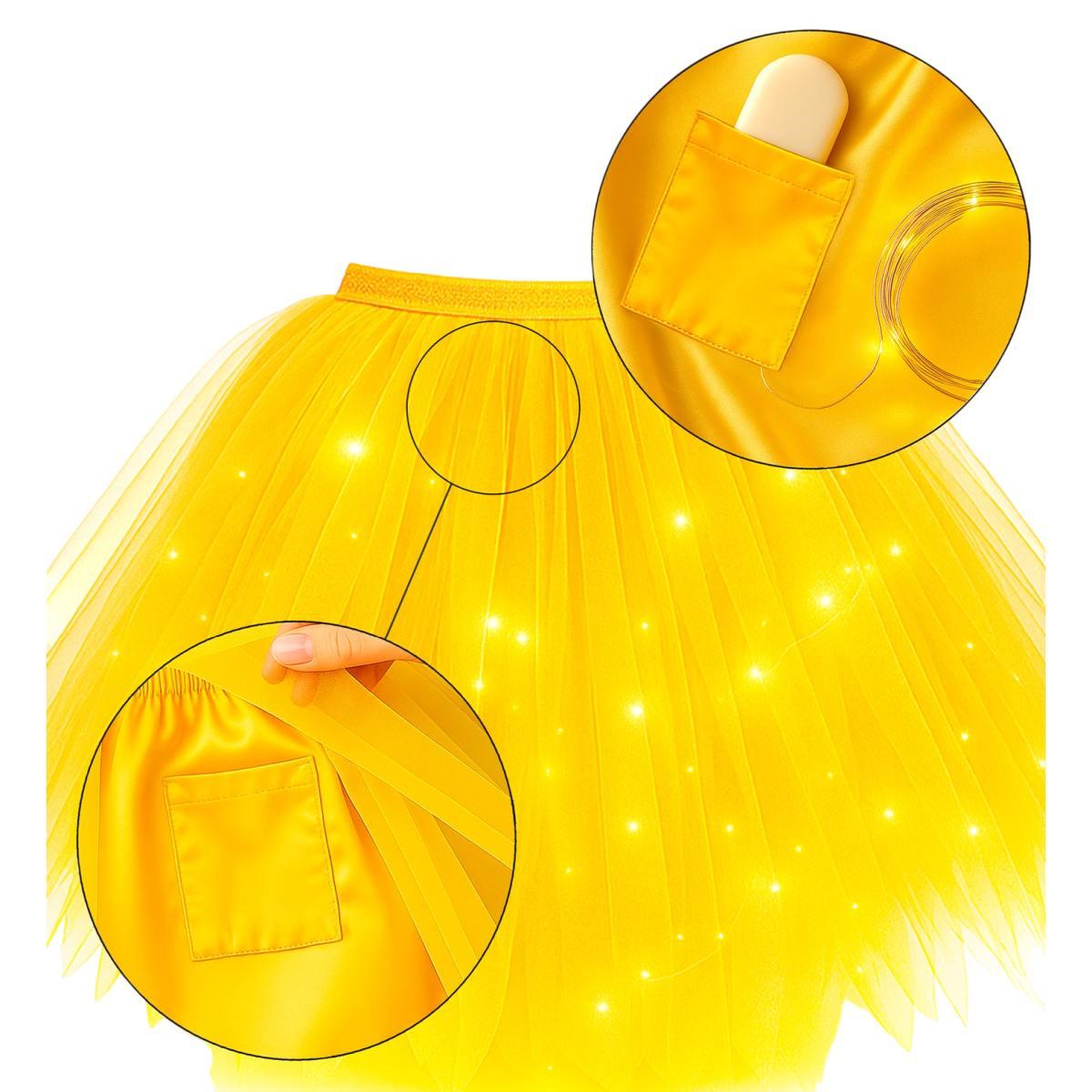 Gonna giallo fluorescente