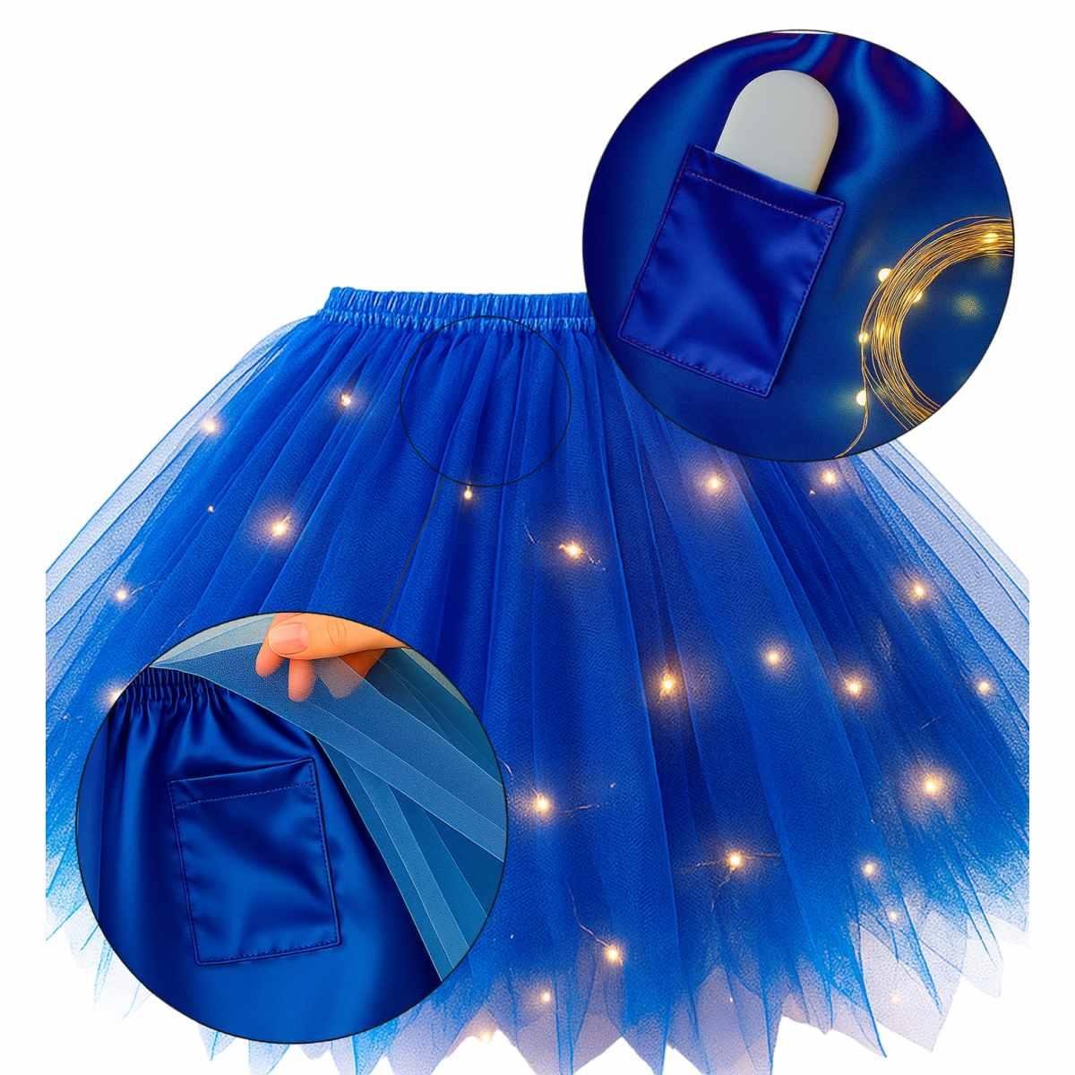 Gonna blu fluorescente