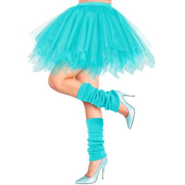 Gonna azzurro fluorescente