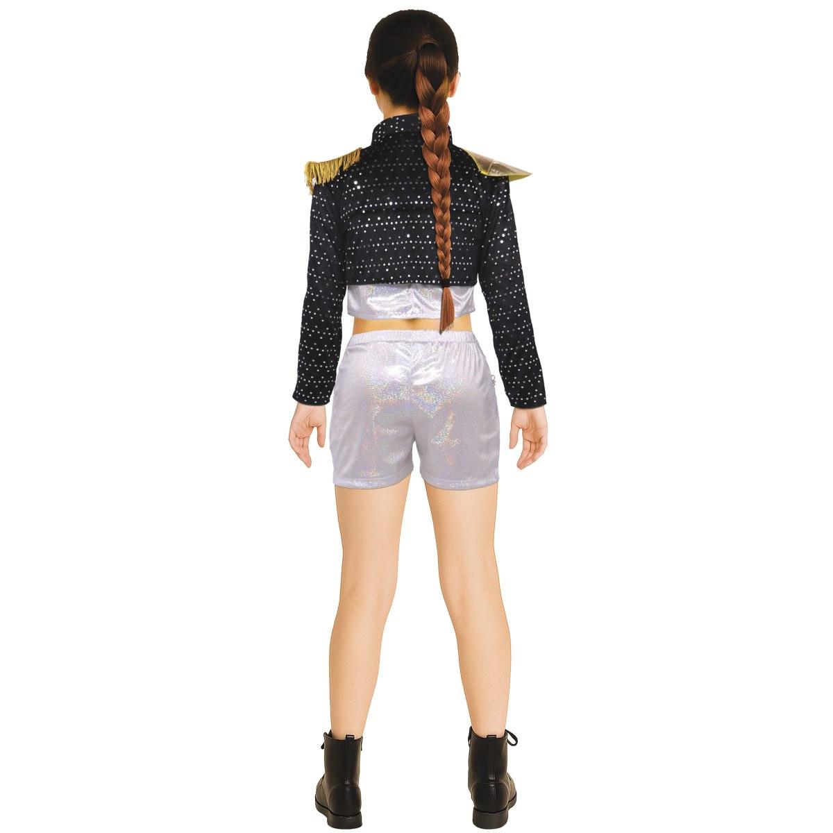 Costume cantante pop silver leader modello k