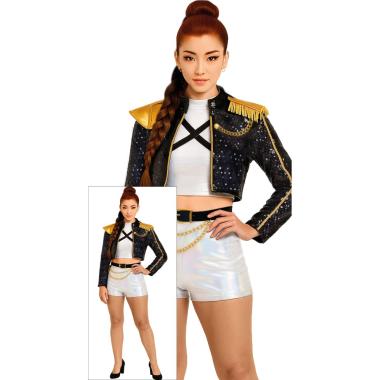 Costume cantante pop silver leader modello k