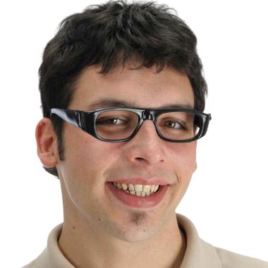 Occhiali neri senza lenti