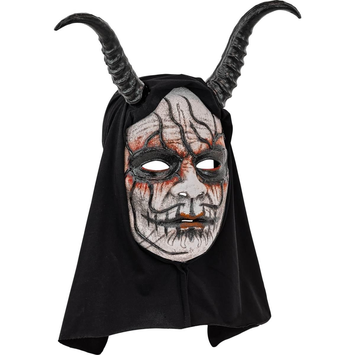 Maschera viso pvc horror commedia dell arte cappuccio