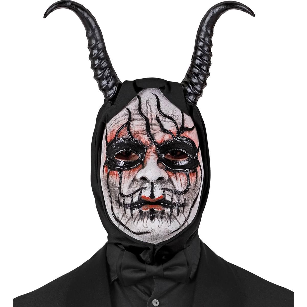 Maschera viso pvc horror commedia dell arte cappuccio