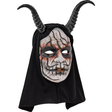 Maschera viso pvc horror commedia dell arte cappuccio