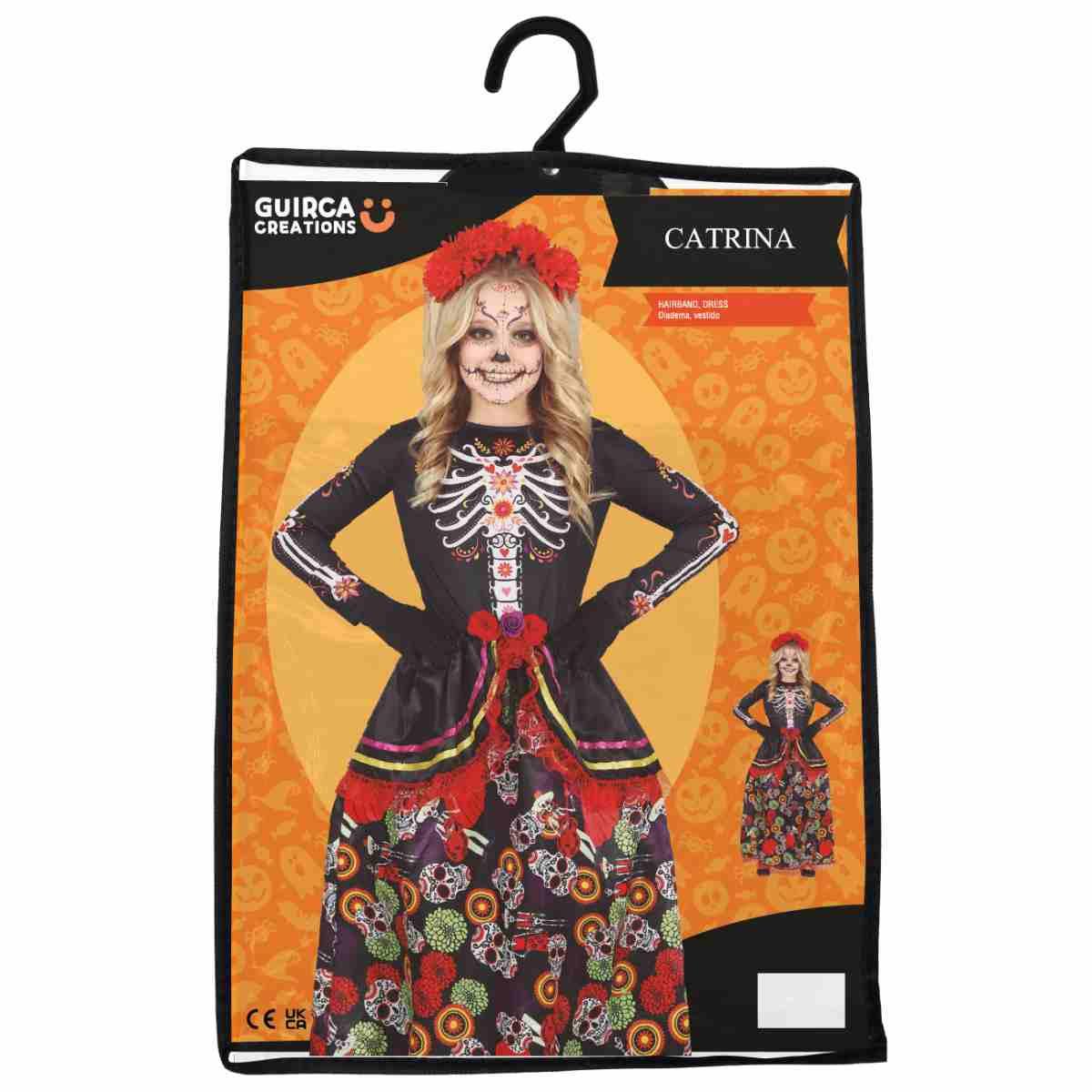 Costume scheletro messicano catrina