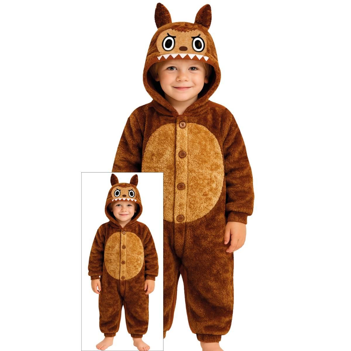 Costume lulu monster marrone