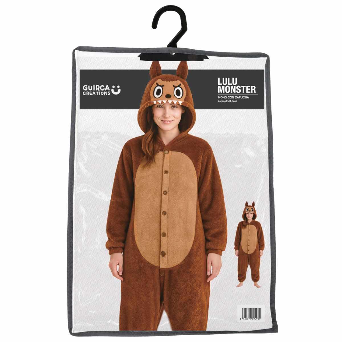 Costume lulu monster marrone