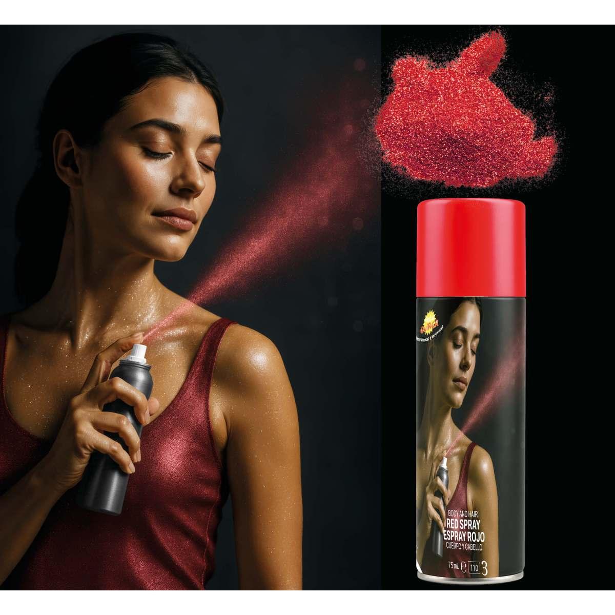 Trucco spray corpo rosso ml