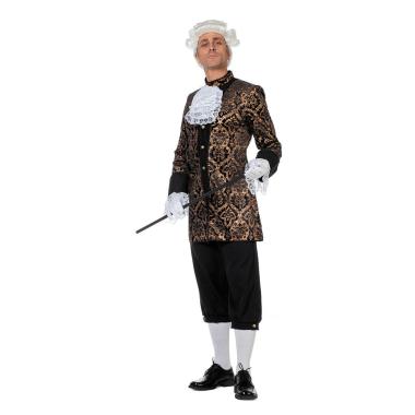 Costume nobile veneziano nero bronzo