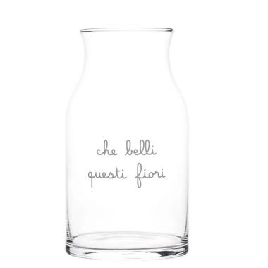 Vaso vetro simple day trasparente scritta 27 cm