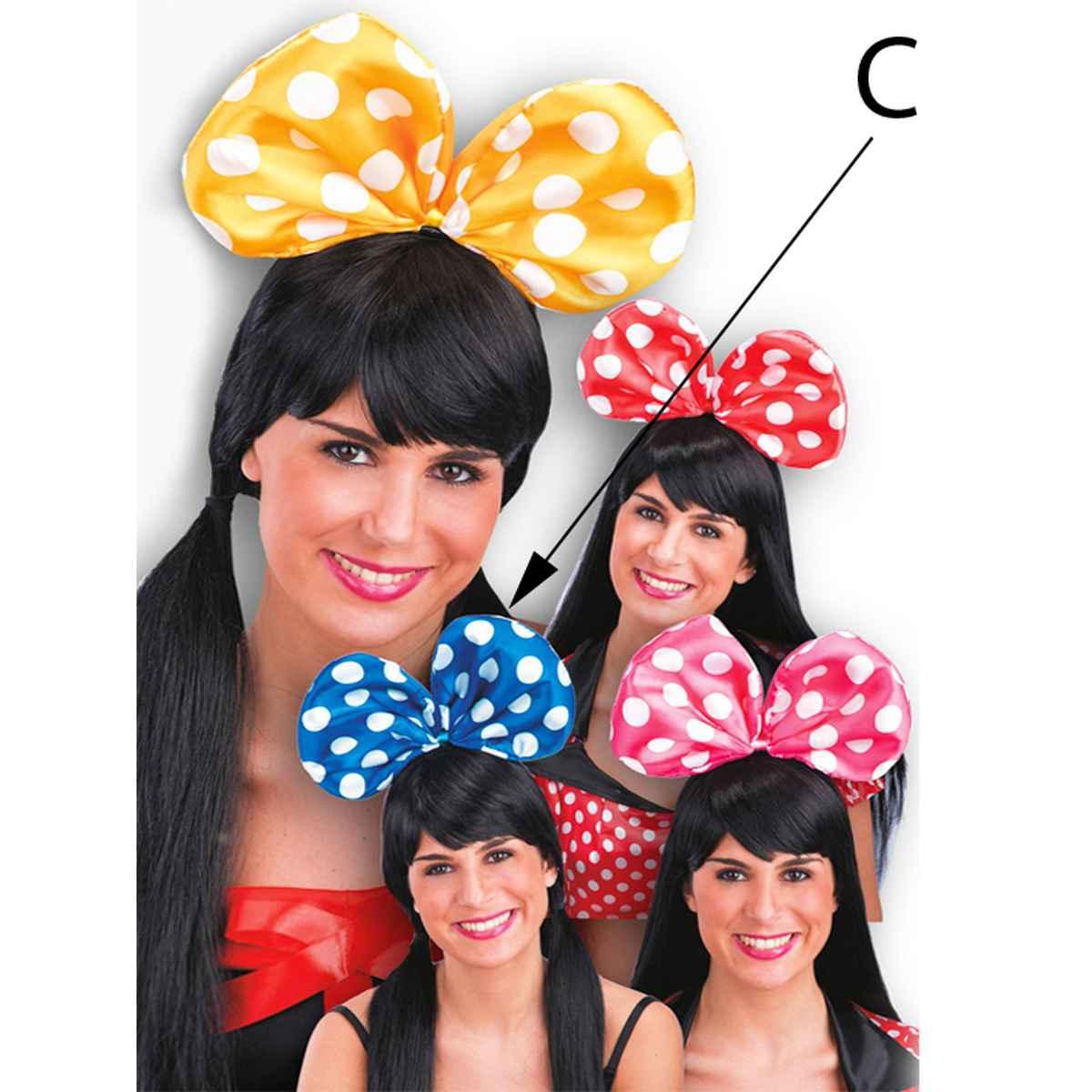 Cerchietto topolina fiocco 4 colori