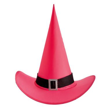 Cappello strega rosa fluo