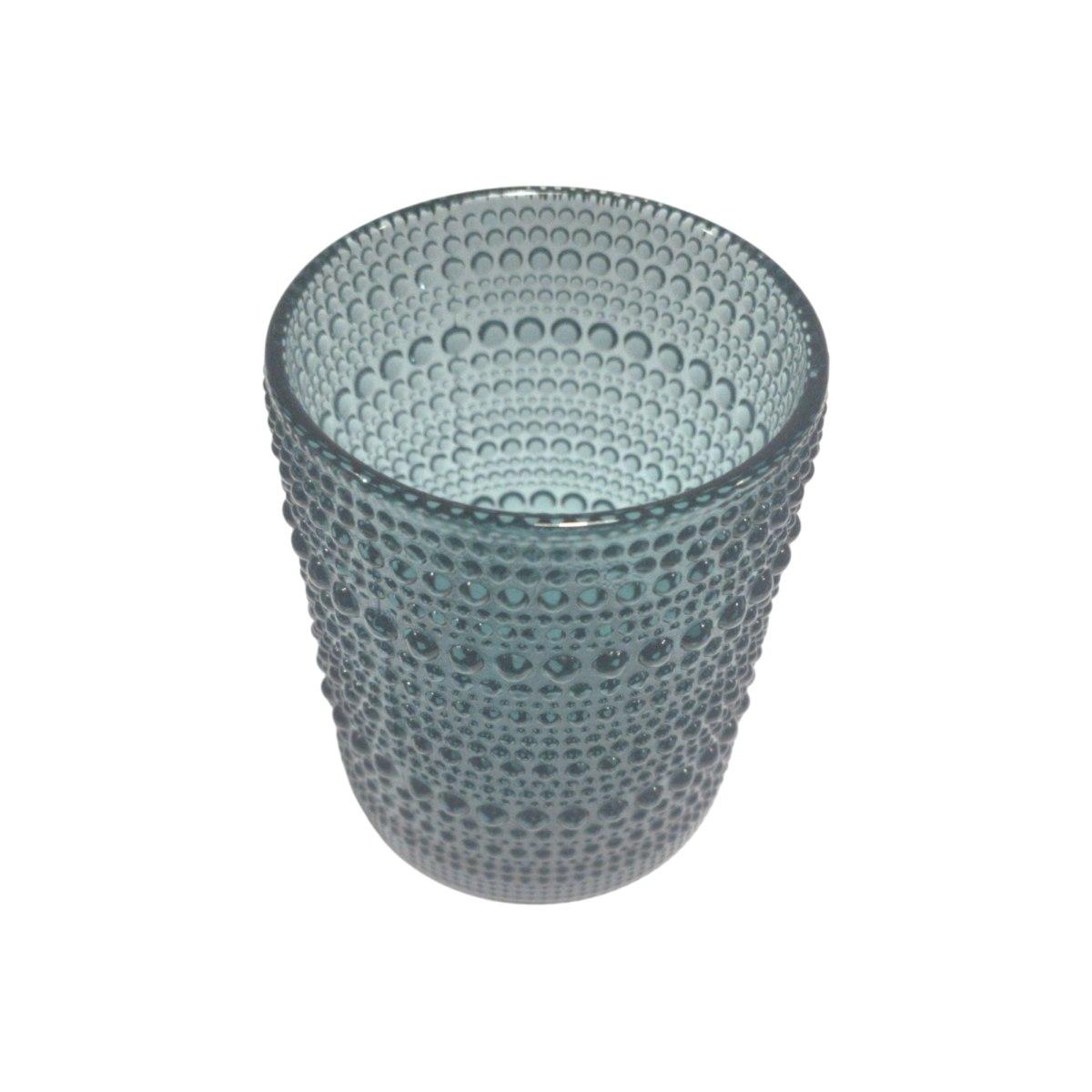 Bicchiere Vetro Singolo Acqua Perla Blu ml.300 |_960