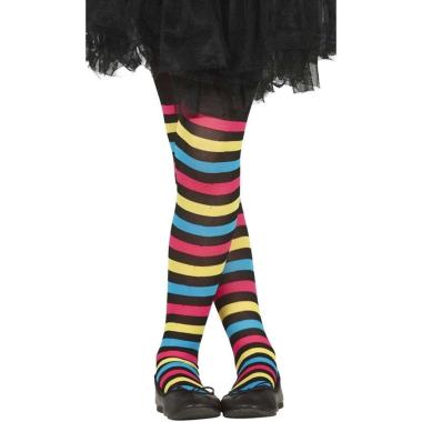 Collant righe nere multicolor baby