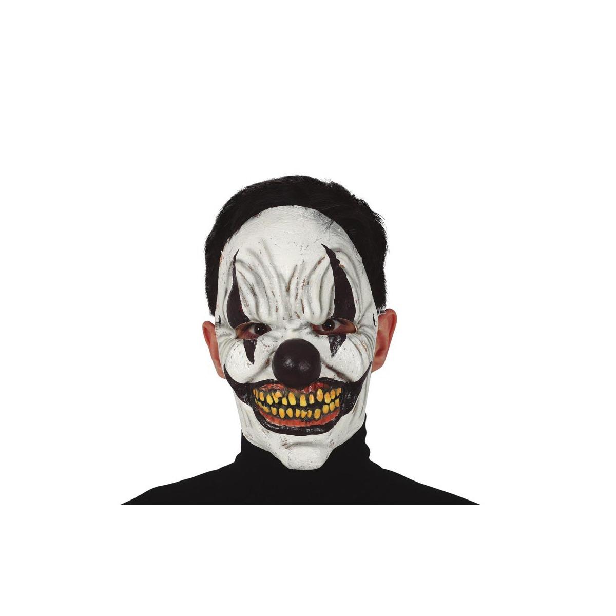 Maschera viso lattice horror clown trucco nero