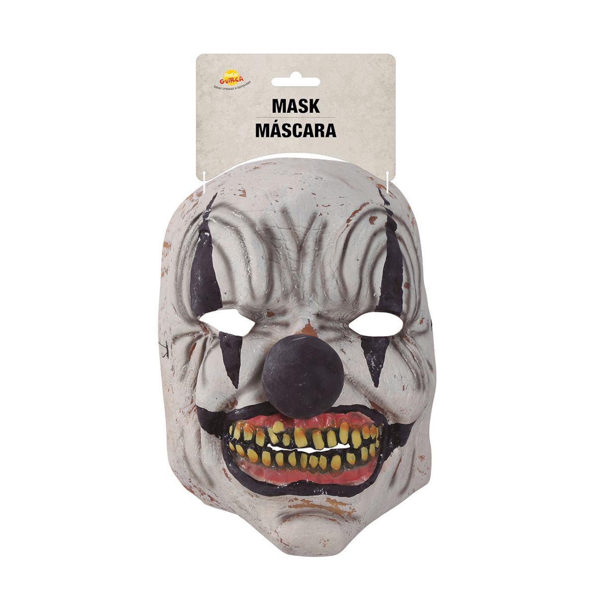 Maschera viso lattice horror clown trucco nero