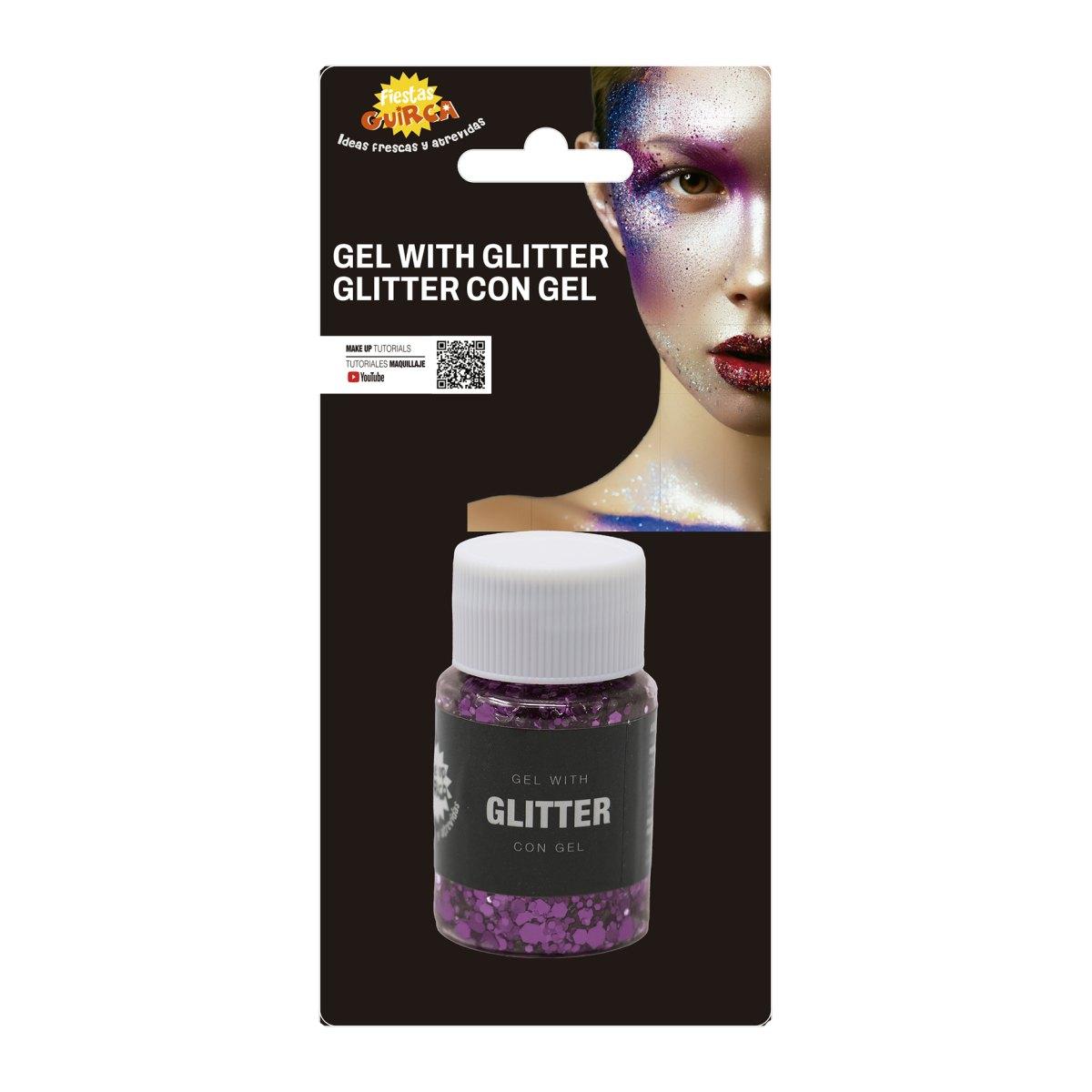 Trucco gel glitter viola 20 gr