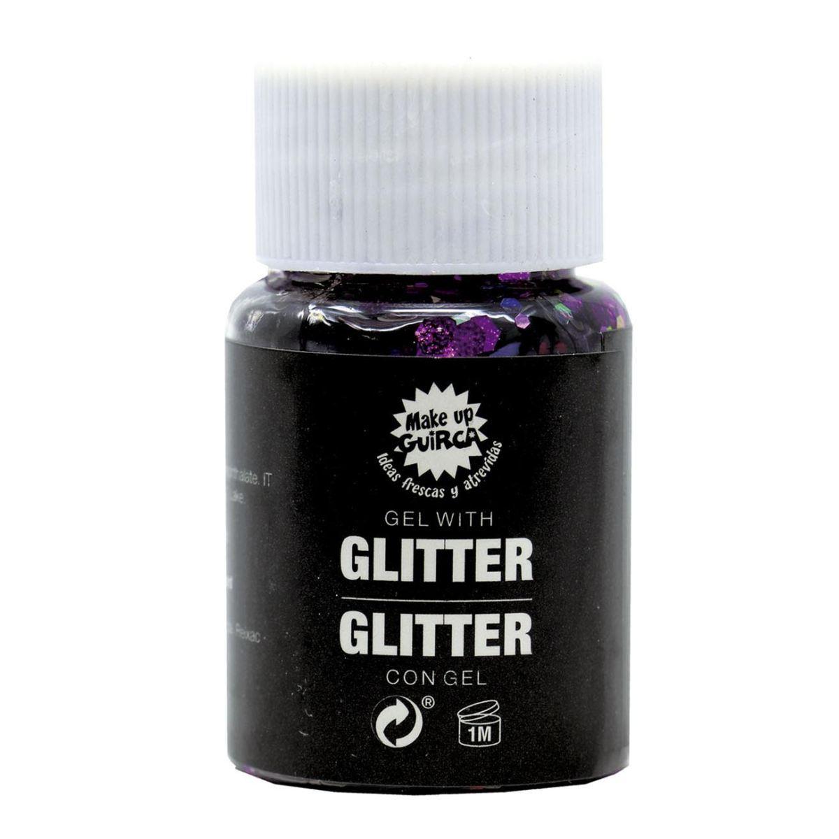Trucco gel glitter viola 20 gr