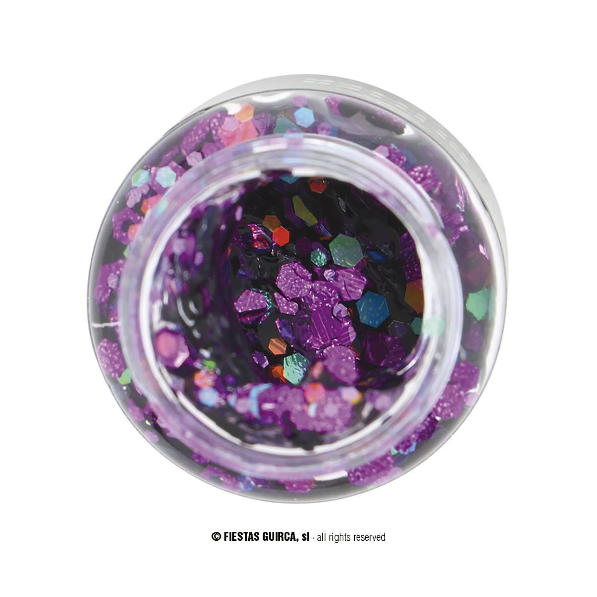 Trucco gel glitter viola 20 gr