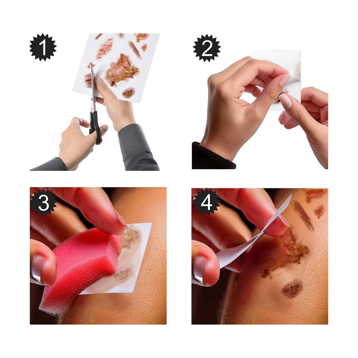 Tatuaggi corpo rimovibili ferite infette