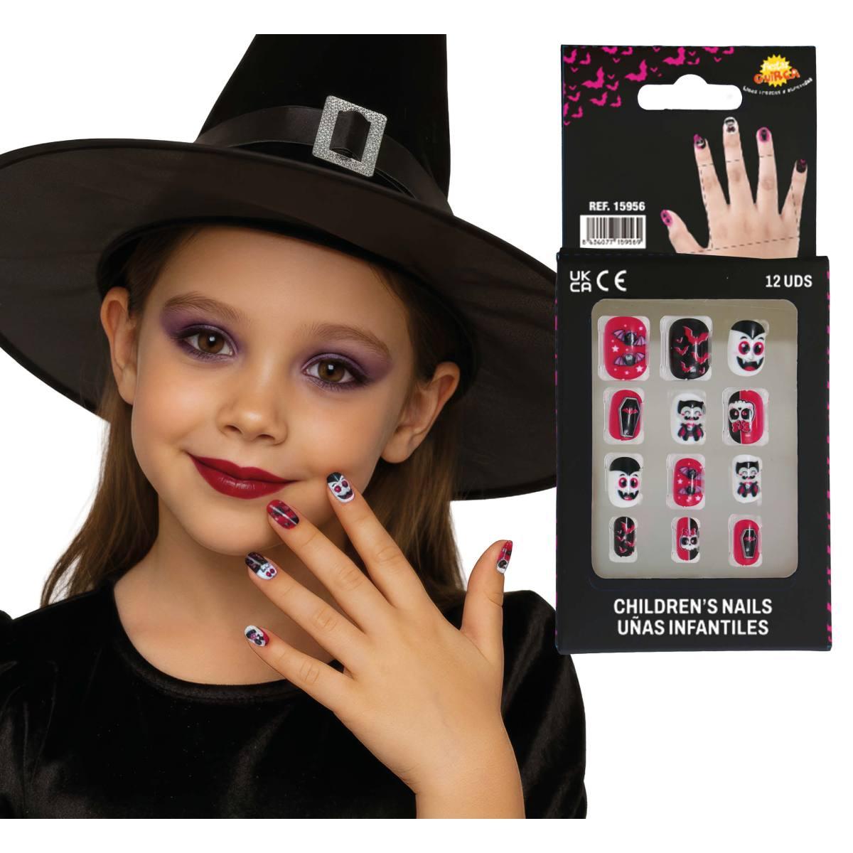 Unghie adesive vampiri bambina