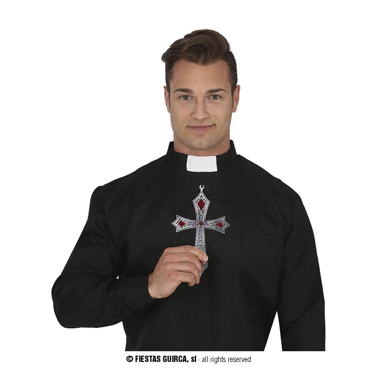 Collana croce gotica 21 cm
