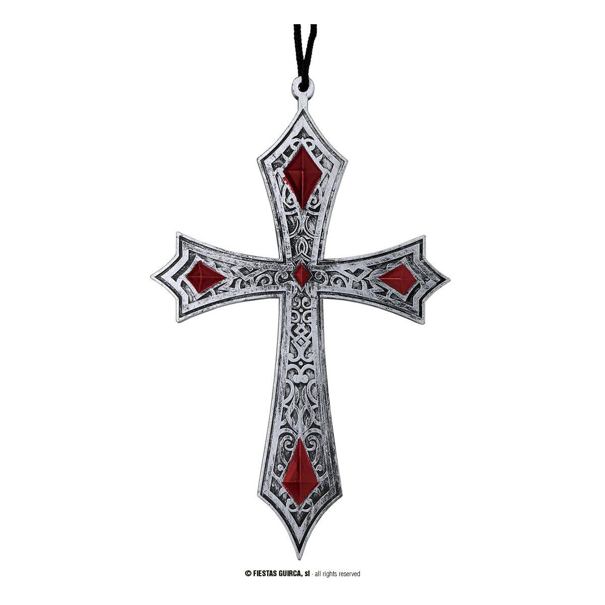 Collana croce gotica 21 cm