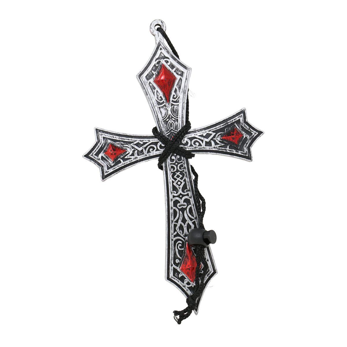 Collana croce gotica 21 cm