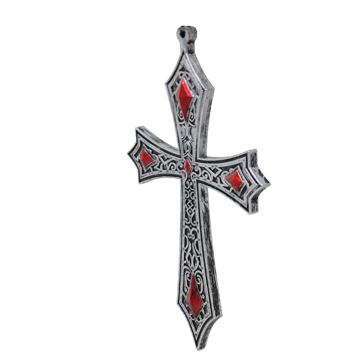 Collana croce gotica 21 cm