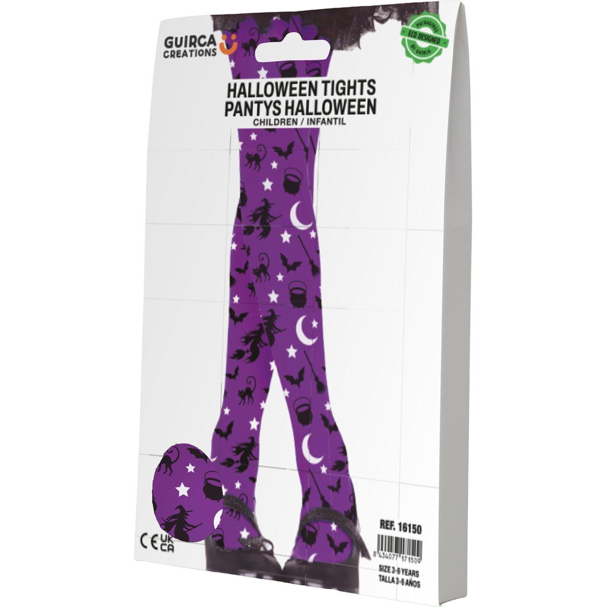 Collant streghetta viola disegni baby