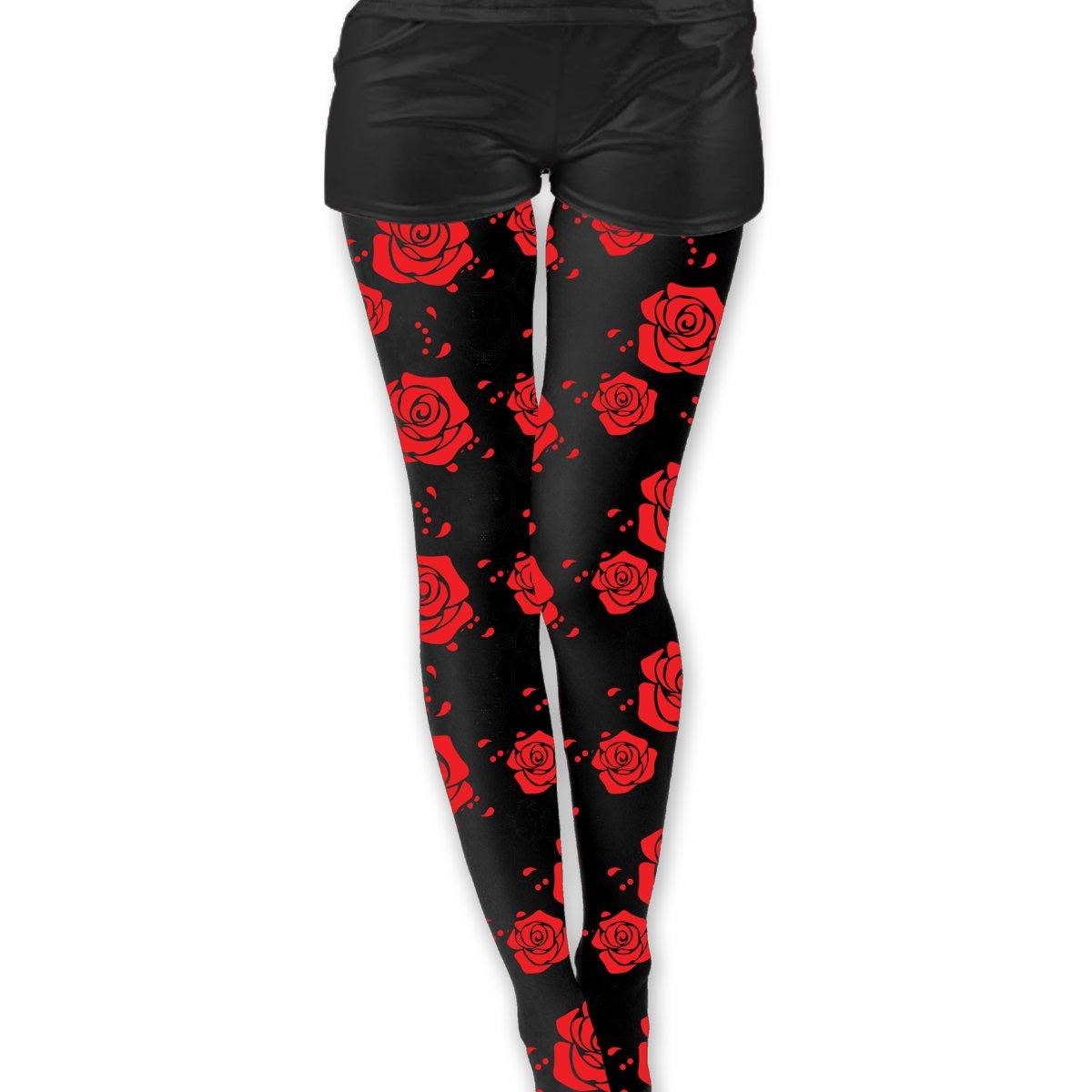 Collant catrina nere rose rosse