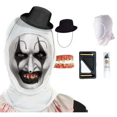 Clown terrifier denti cappello cappuccio trucco lipstick Set 5 pz