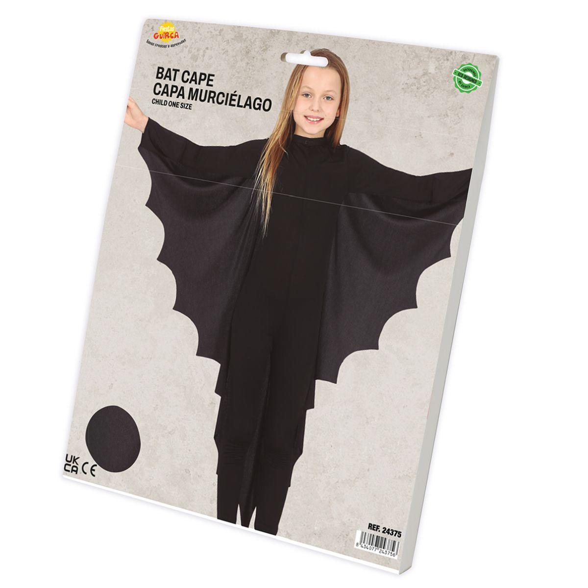 Mantello pipistrello nero